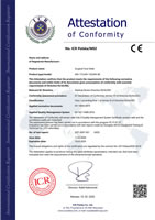 EC Declaration of Conformity EN 14683 2019 Medical Device Directive 93 42 EEC for Surgical Face Masks MN-175 MN-130 MN-80