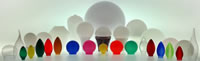 Various Lampshades, Made By IBM Machines/Molds, PC, PMMA, AS, PA, SAN, PETG, PCTG, b