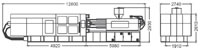 Plastics Injection Machine, Dimensions, SE1250-10700