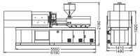 Plastics Injection Machine Dimensions SE280-1360
