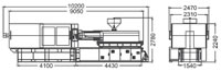 Plastics Injection Machine, Dimensions, SE700-4900