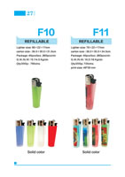 Semi-Finished Lighters Parts 27, Grinding Wheel Lighters F10, F11, Refillable, Spain Style