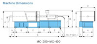 Machine Dimension MC250 MC400