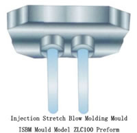 Injection Stretch Blow Molding Mould ISBM Mould Model ZLC100 Preform