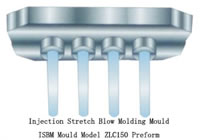 Injection Stretch Blow Molding Mould ISBM Mould Model ZLC150 Preform