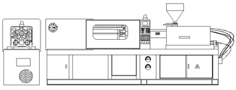 Direct Press Type, Horizontal Precise Plastic Injection Molding Machine, Model FD60A, Draft